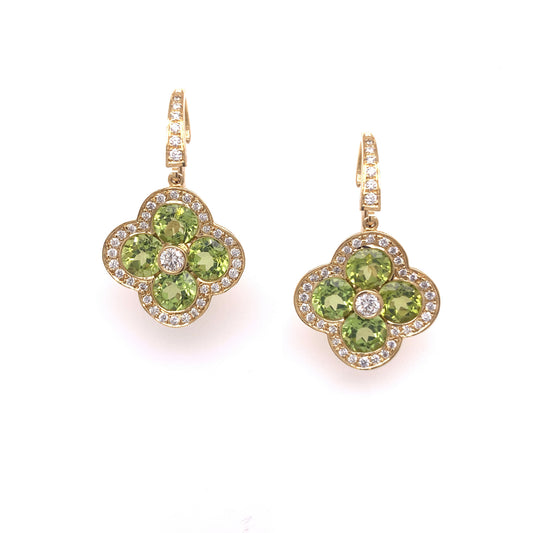 Peridot Fleur Earrings