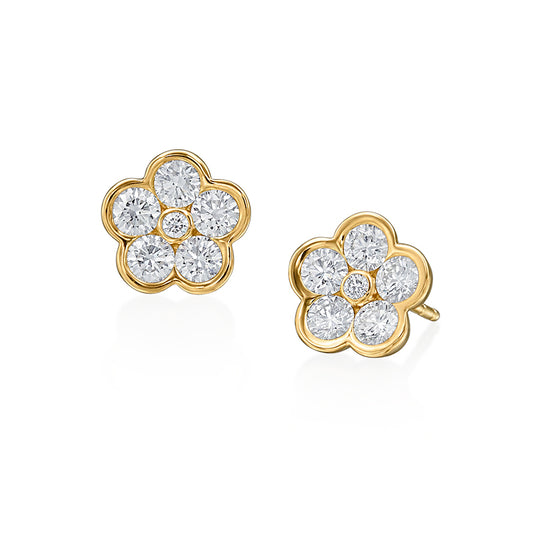 Diamond Fleur Moonlight Earrings