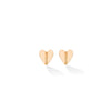 Rose Gold Wings of Love Medium Folded Heart Studs