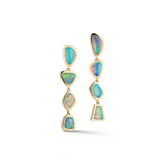 Opal Line Earrings