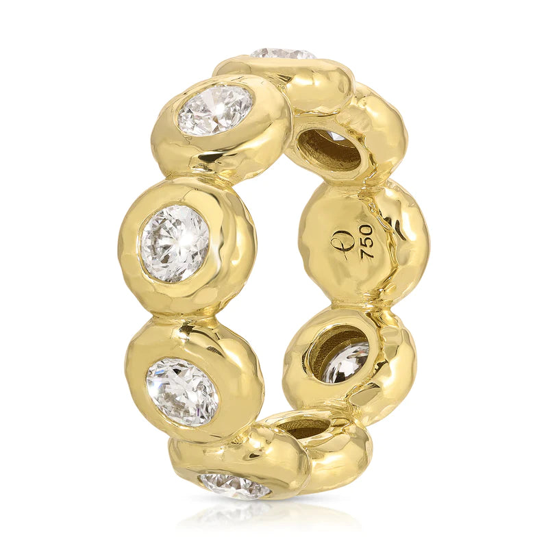 Large Nesting Gem Eternity Ring - Round Diamond