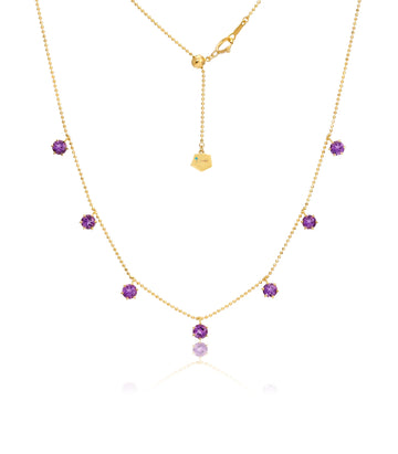 Amethyst Floating Necklace