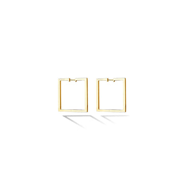 Foundation Medium Square Hoop Earrings