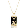 Black Onyx Tarot Card Pendant, La Stelle