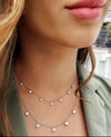 Tiny Floating Diamond Necklace