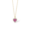 Pink Sapphire Fortune Heart Pendant