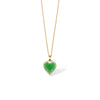 Tsavorite Garnet Fortune Heart Pendant