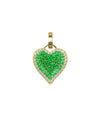 Tsavorite Garnet Fortune Heart Pendant