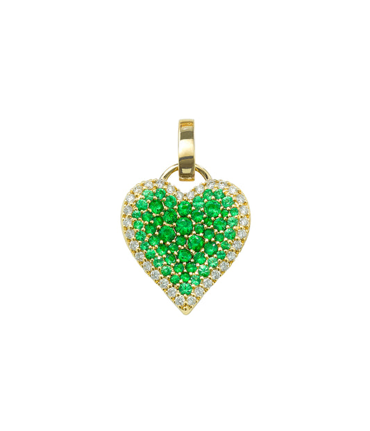 Tsavorite Garnet Fortune Heart Pendant