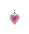 Pink Sapphire Fortune Heart Pendant