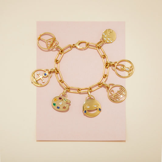Lucky Life Painter's Palette Charm
