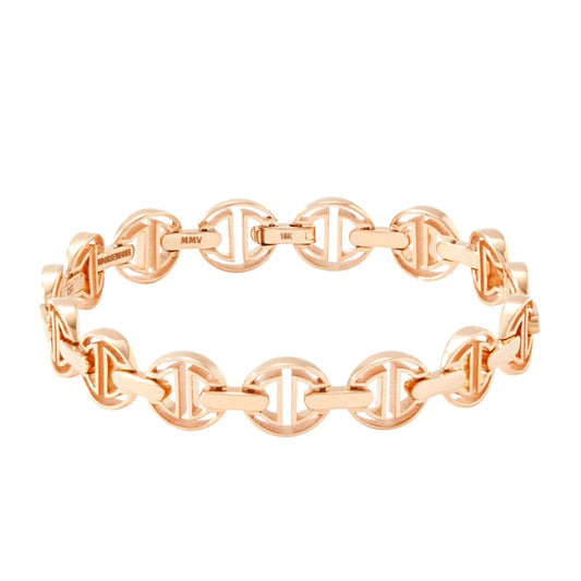 Rose Gold Small Link MMV Bracelet