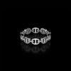 Micro Dame III Ring with Diamond Bridges, White Gold