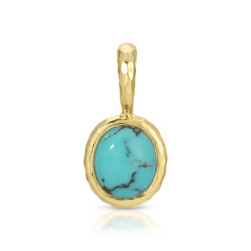Hidden Gem Pendant - Oval Turquoise