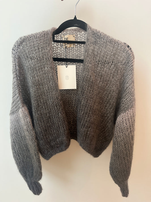 "Gray Lady" Hand-Knit DeLana Sweater