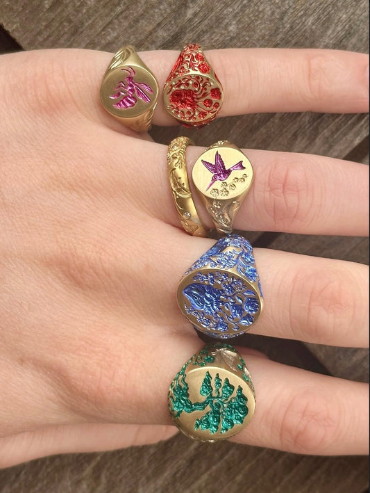 Honey Bee Signet Ring