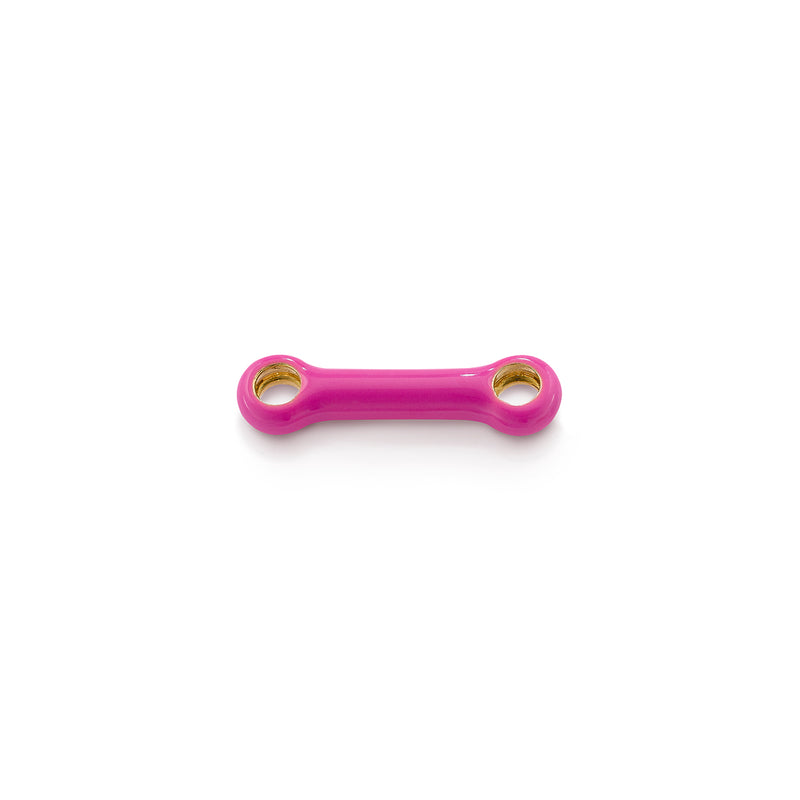 Identity Bar Connector with Hot Pink Enamel