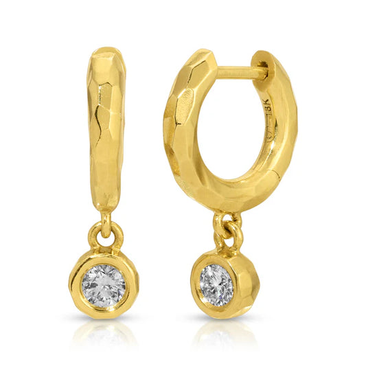 Hidden Gems - Small Round Diamond Hidden Gem Earring