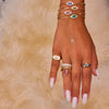 Pave Emerald Center Eye Diamond Smooth Bar Bracelet