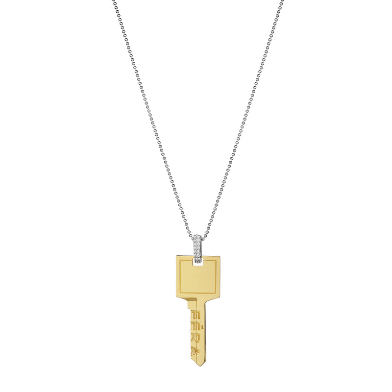 Key Necklace Yellow Gold