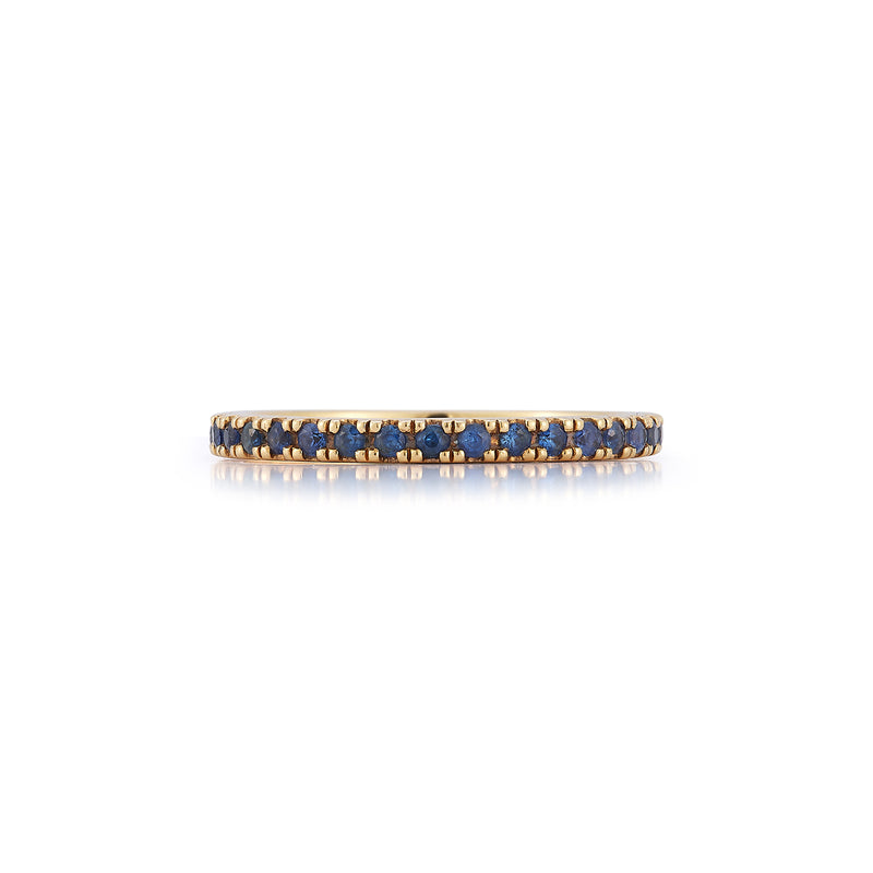 Blue Sapphire Eternity Band Rings