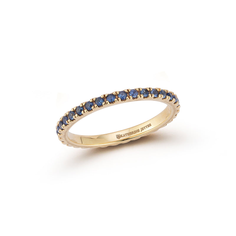 Blue Sapphire Eternity Band Rings