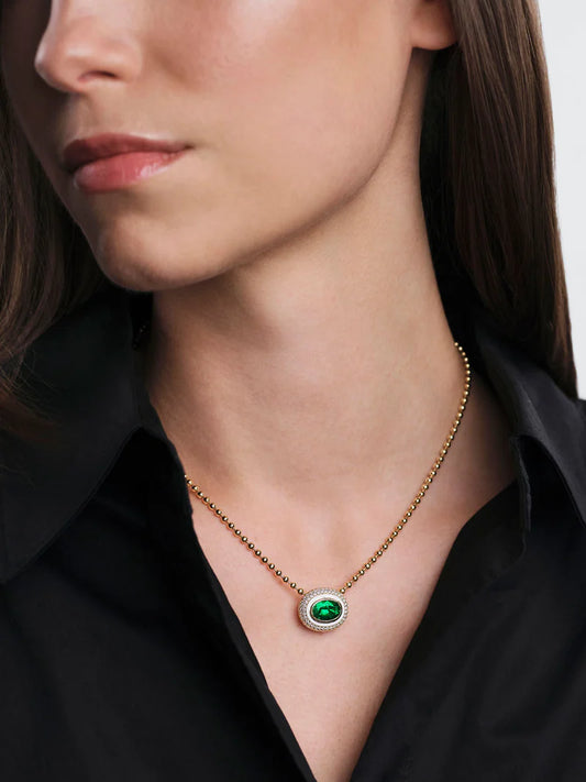 Lenox Emerald Pendant Necklace