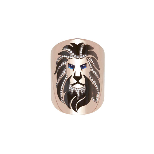 Rose Gold Lion Ring