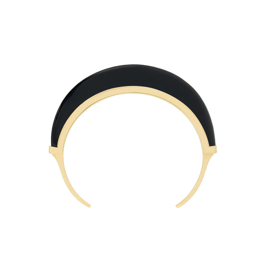Luna Cuff XS/S - Gold & Black Onyx