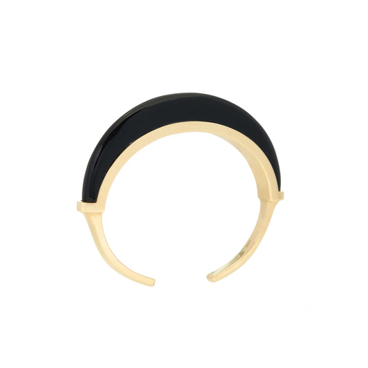 Luna Cuff XS/S - Gold & Black Onyx