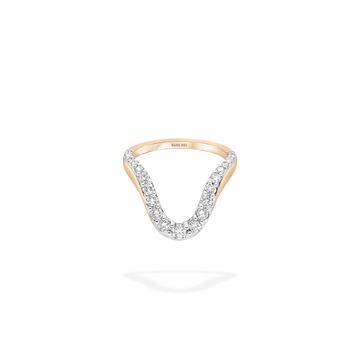 Grand Aura Ring Half Pave