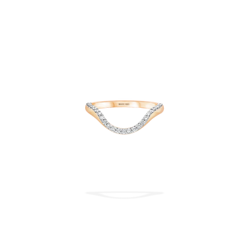 Halo Ring half pavé