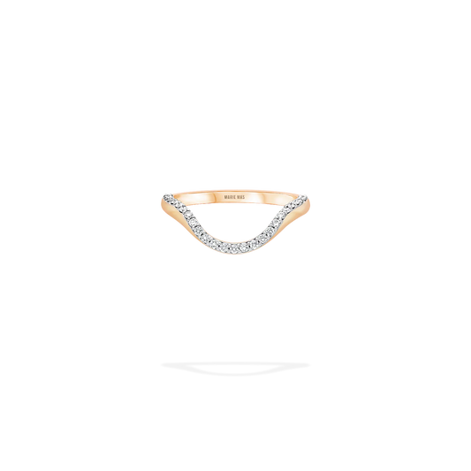Halo Ring half pavé