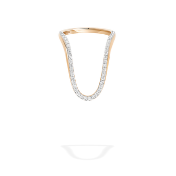 Radiant Ring half pavé