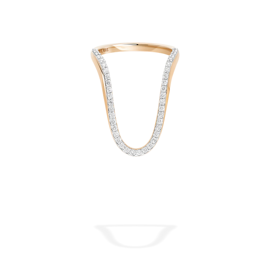 Radiant Ring half pavé