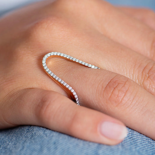 Radiant Ring half pavé