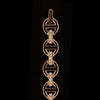 Small Link MMV Bracelet with Diamond Bridges