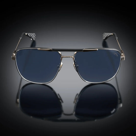 Model XI Sunglasses x Gun Metal White Gold/Black