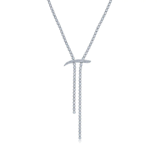 Mega Swirl Slide Lariat Necklace