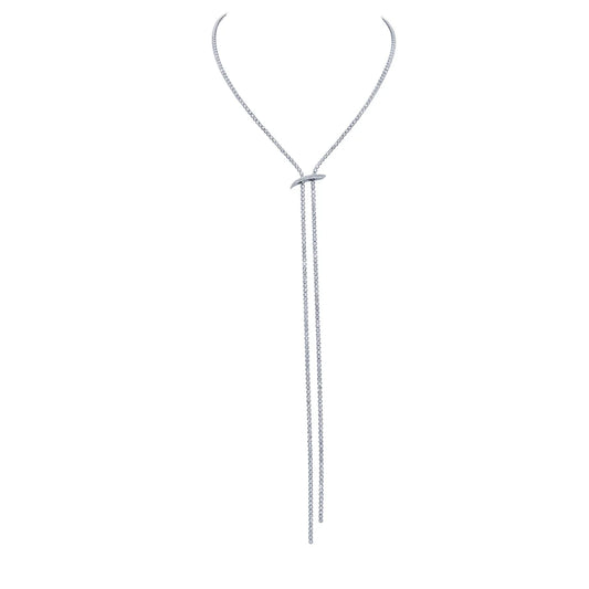 Mega Swirl Slide Lariat Necklace