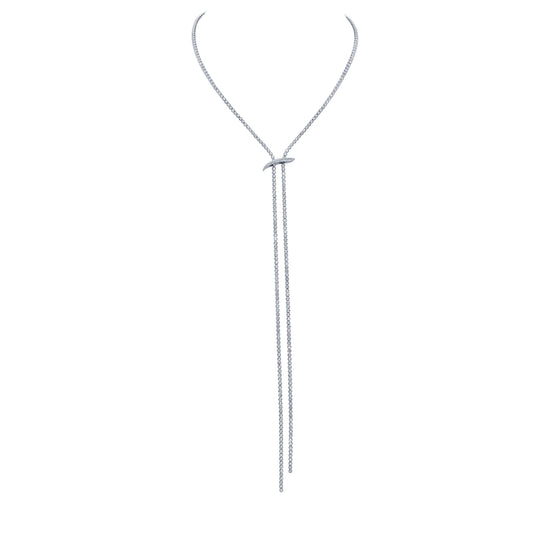 Mega Swirl Slide Lariat Necklace