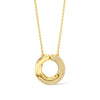 Holos Small Circle Necklace with Diamonds