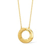 Holos Small Circle Necklace with Diamonds