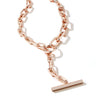 Saxon Graduating Jumbo Link Toggle Necklace