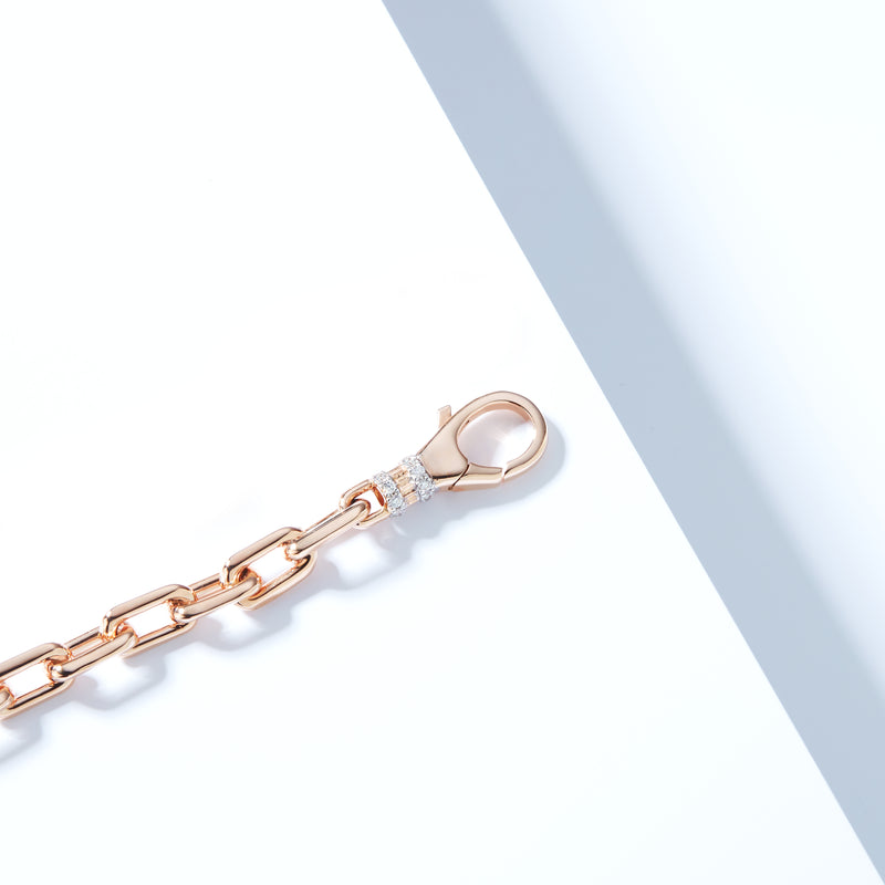 Clive 18K Rose Gold Chain Link Choker