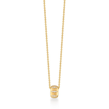 Veda Ring Necklace with Diamonds