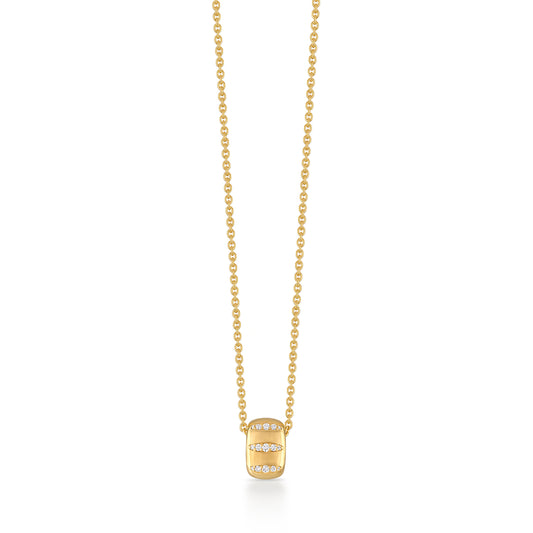Veda Ring Necklace with Diamonds