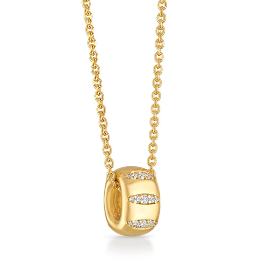 Veda Ring Necklace with Diamonds