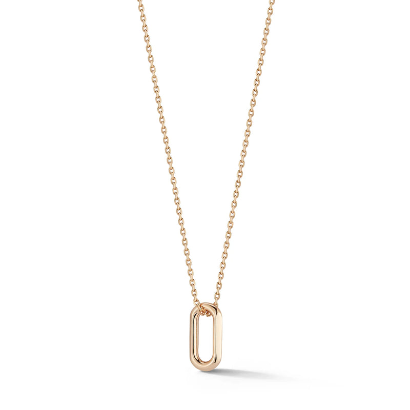 Saxon 18K Rose Gold Mini Link Necklace