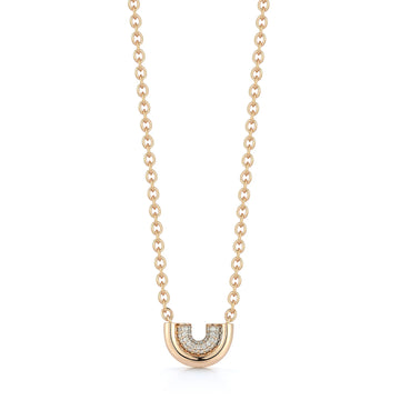 Thoby Rose Gold and Diamond Small Tubular Necklace